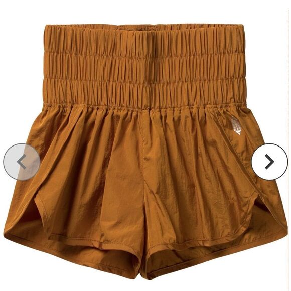 Free People FP Movement The Way Home Shorts in Russet Orange Nylon Sz XS - Picture 2 of 2